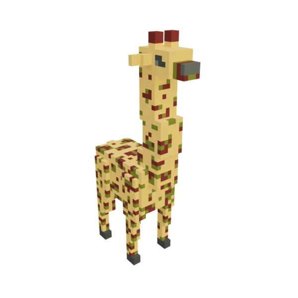 Voxel Giraffe 3D model