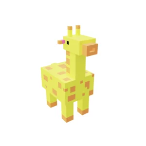 Cartoon Giraffe voxel 3d model
