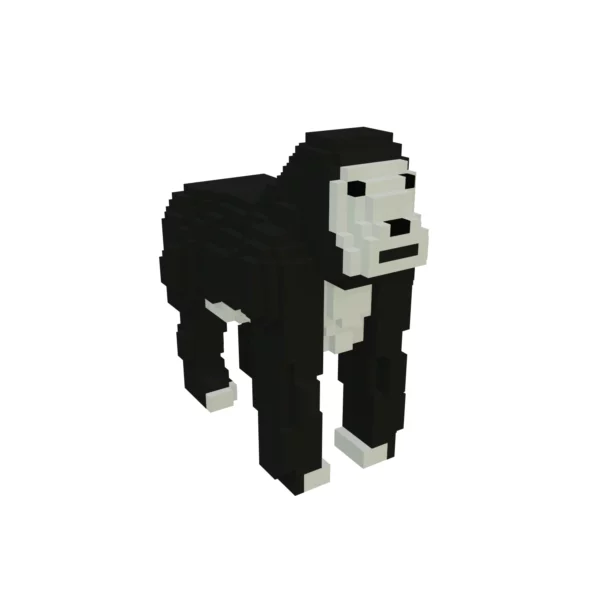 Gorilla voxel art