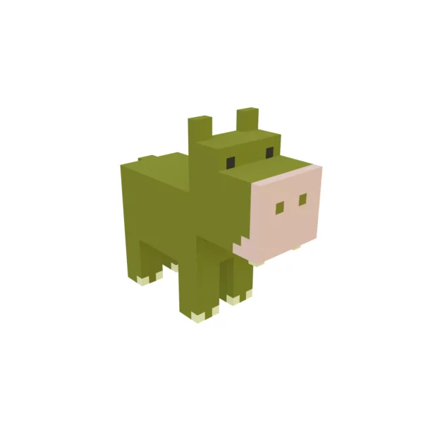 Hippo voxel 3D model