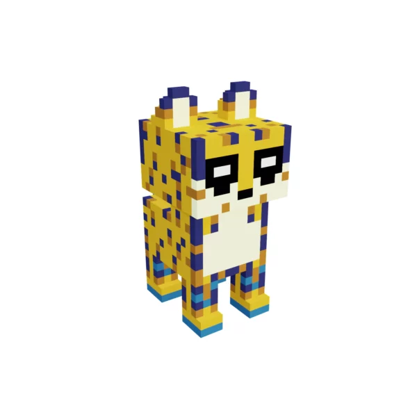 Leopard voxel art