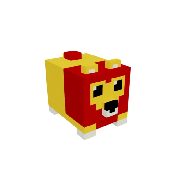 Lion voxel 3D