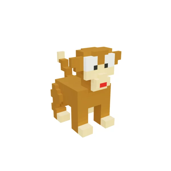 Monkey voxel art