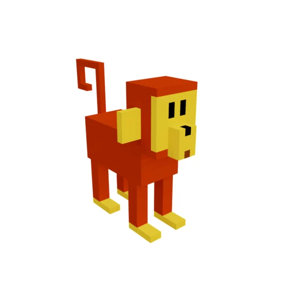 Monkey voxel 3D