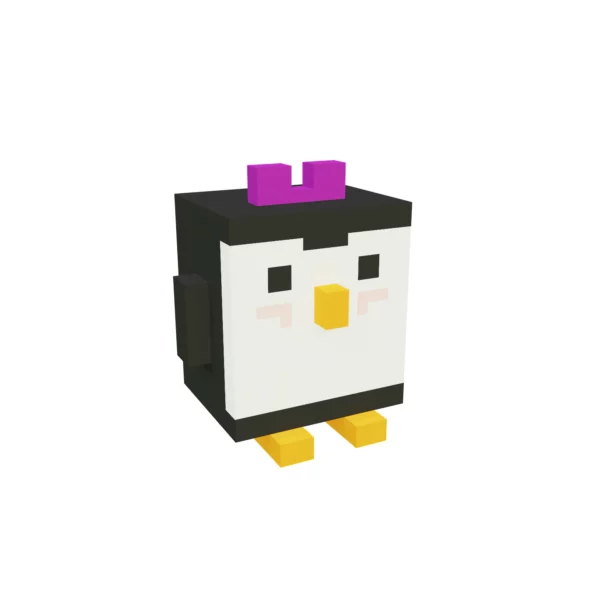 Cute Penguin voxel art 3D model