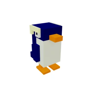 Cartoon Penguin voxel art