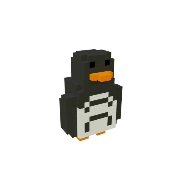 Voxel Penguin 3D model