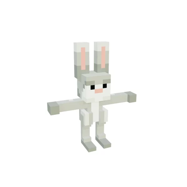 Voxel Bunny 3d model