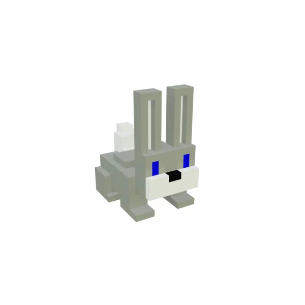 Bunny voxel art 3D model