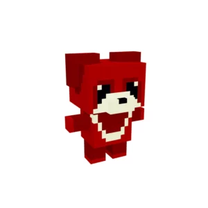Voxel art of Red Panda