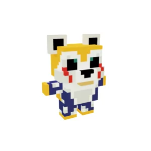 Red Panda voxel 3D
