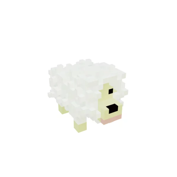 Voxel Sheep 3D model
