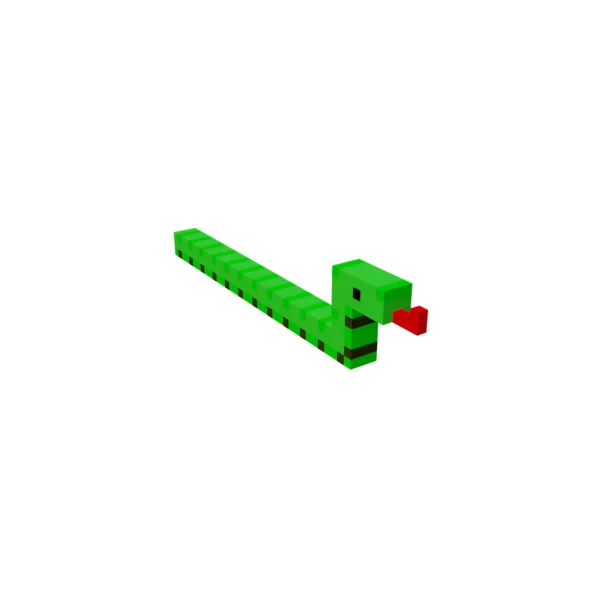 Voxel Snake 3D model
