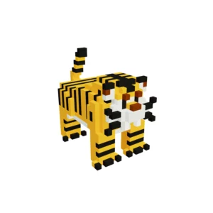 Tiger voxel 3D