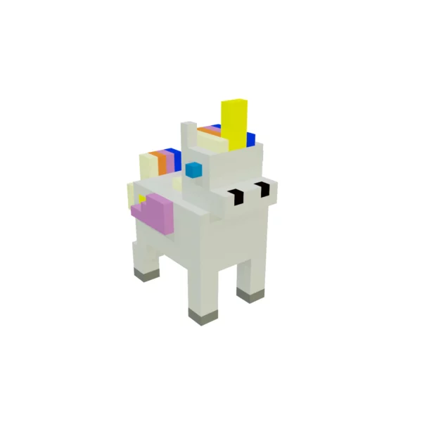 Voxel Unicorn 3D model