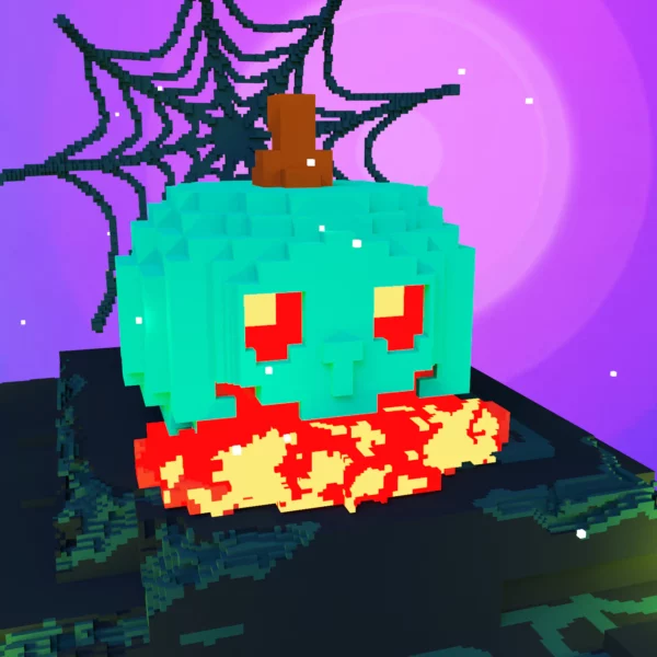 Pumpkin voxel art
