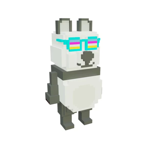 Panda voxel 3D model