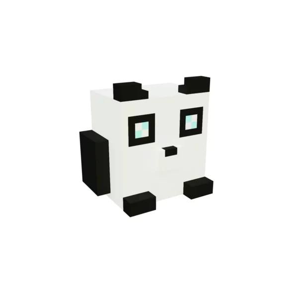 Panda voxel art