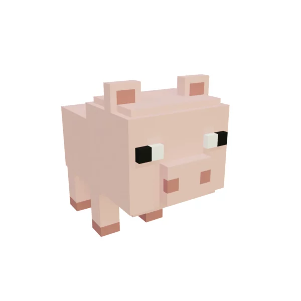Piglet voxel 3D model