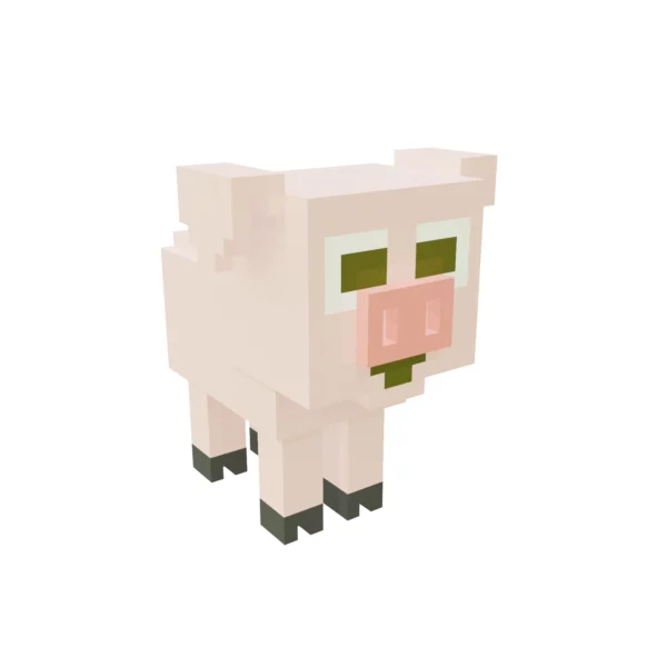 Voxel Pig 3D model
