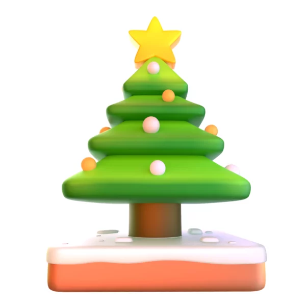 Cartoon Christmas Tree 3d model