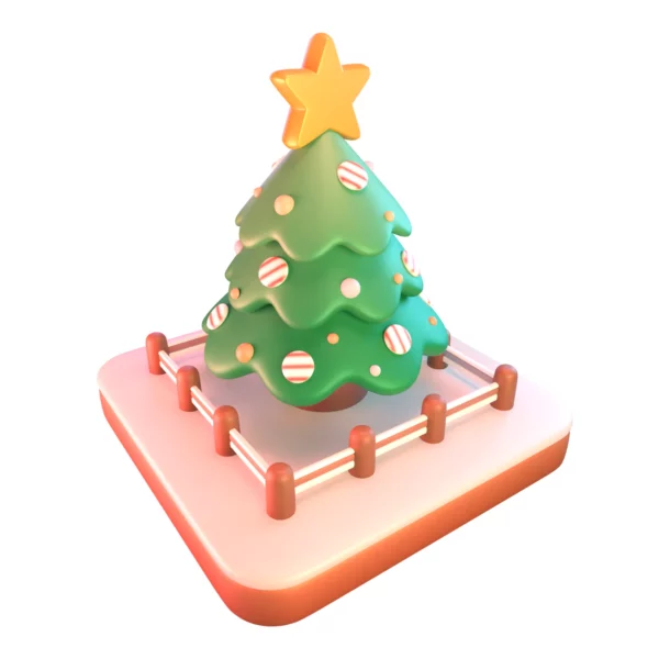 Animated Christmas Tree 3d model