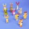 Deer voxel art pack 3d model