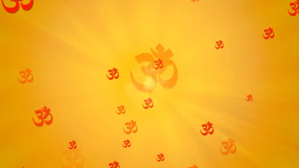 OM symbol devotional background video