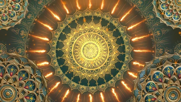Mandala art animation background